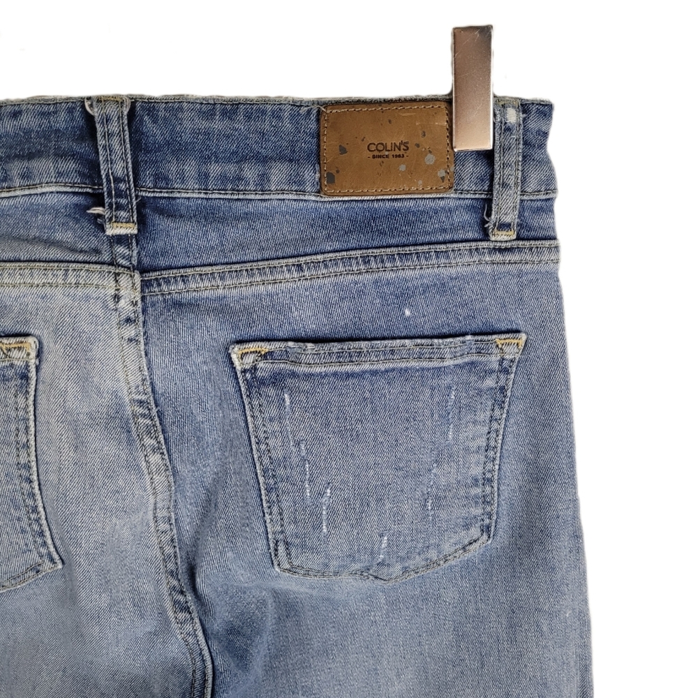 COLIN'S | distressed high rise slim tapered leg jeans
